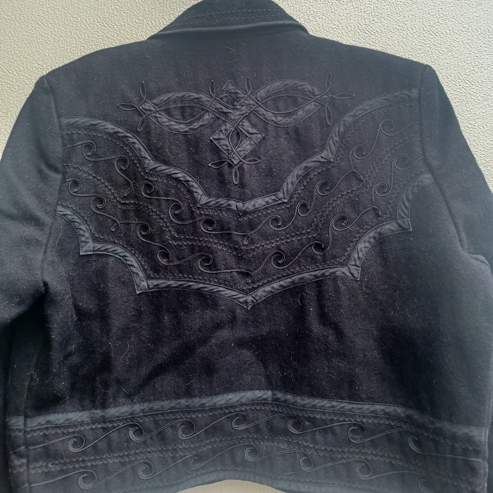 Vintage Black Embroidered Jacket